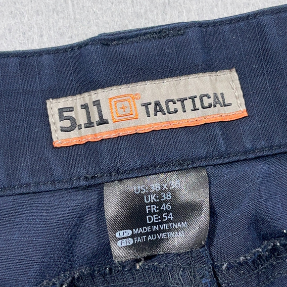 5.11‎ Tactical Stryke Pants Men 38x30 Ripstop Navy Cargo Reflective Utility - Picture 2 of 13